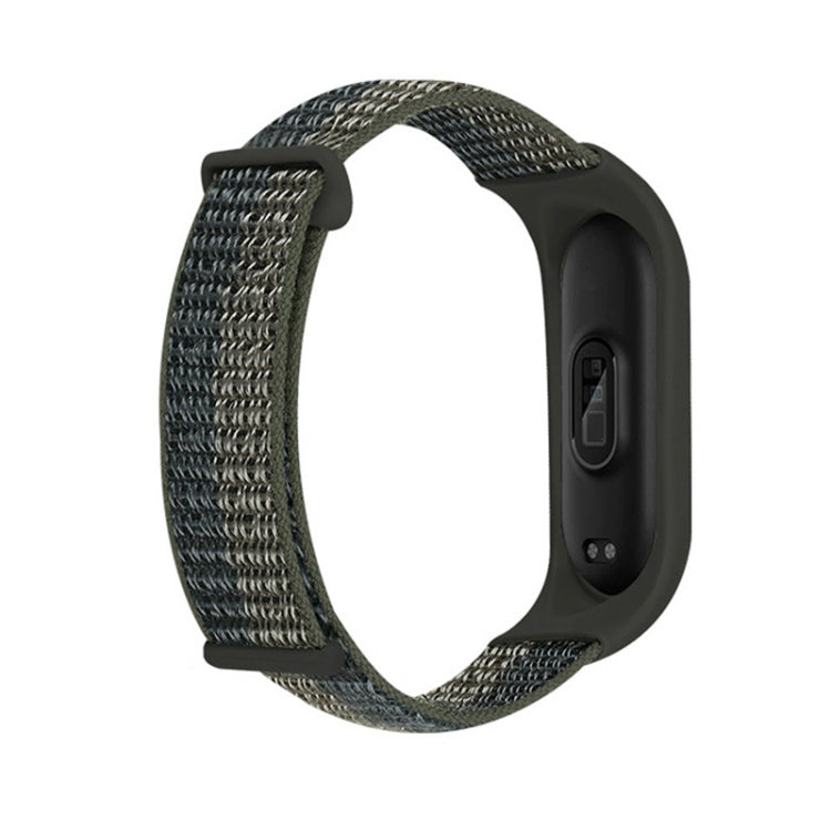 Nylon Two-Section Loop Watch Band, For Xiaomi Mi Band 7, For Xiaomi Mi Band 6, For Xiaomi Mi Band 5