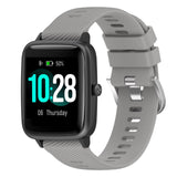 19mm Cross Textured Silicone Watch Band, For Xiaomi Haylou Solar LS01