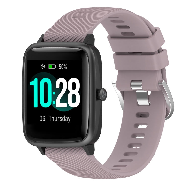 19mm Cross Textured Silicone Watch Band, For Xiaomi Haylou Solar LS01