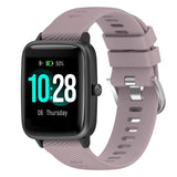 19mm Cross Textured Silicone Watch Band, For Xiaomi Haylou Solar LS01