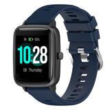 19mm Cross Textured Silicone Watch Band, For Xiaomi Haylou Solar LS01