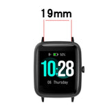 19mm Cross Textured Silicone Watch Band, For Xiaomi Haylou Solar LS01