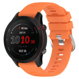 18mm Cross Textured Silicone Watch Band, For Garmin Forerunner255S