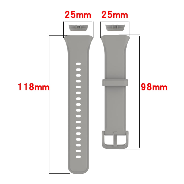 Solid Color Soft Silicone Watch Band, For OPPO Band 2