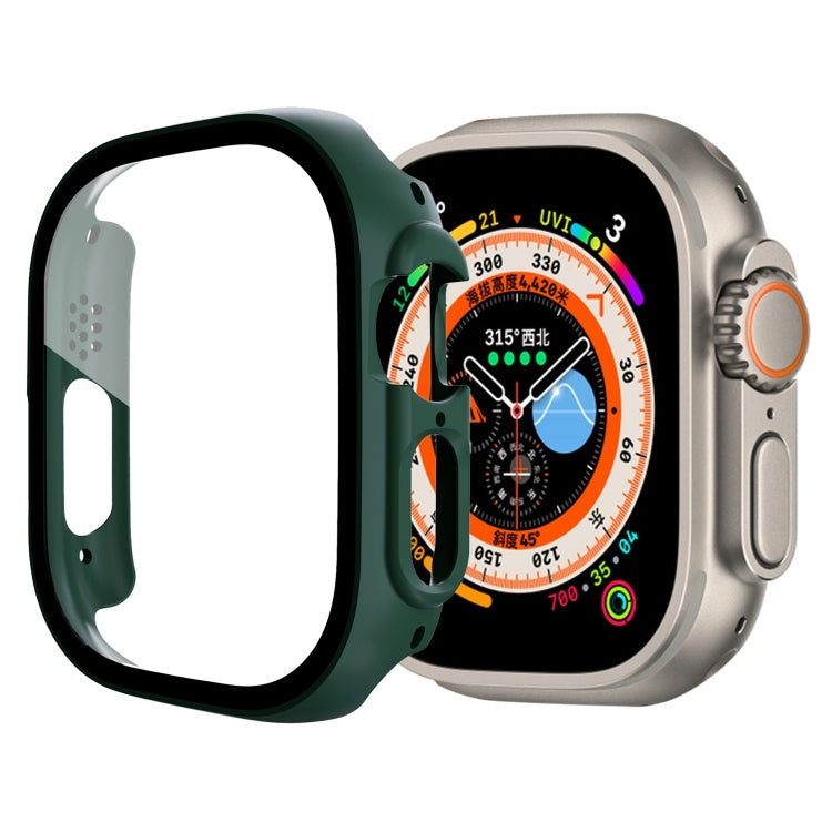 Tempered Glass Film PC Watch Case, For Apple Watch Ultra 1 / 2 / 3 49mm
