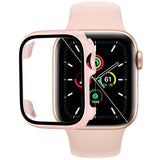 Tempered Glass Film PC Watch Case, For Apple Watch Series SE 3&SE 2&6&SE&5&4 44mm, For Apple Watch Series SE 3&SE 2&6&SE&5&4 40mm