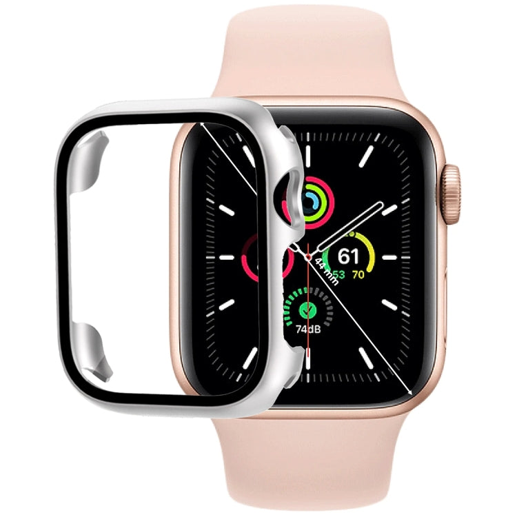 Tempered Glass Film PC Watch Case, For Apple Watch Series SE 3&SE 2&6&SE&5&4 44mm, For Apple Watch Series SE 3&SE 2&6&SE&5&4 40mm