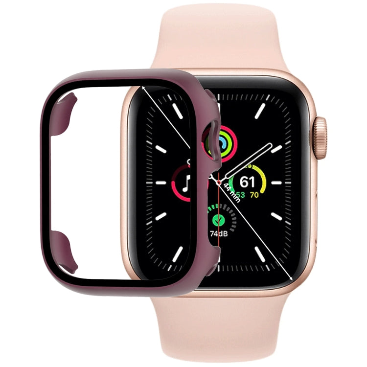 Tempered Glass Film PC Watch Case, For Apple Watch Series SE 3&SE 2&6&SE&5&4 44mm, For Apple Watch Series SE 3&SE 2&6&SE&5&4 40mm