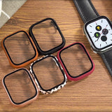 Tempered Glass Film PC Watch Case, For Apple Watch Series SE 3&SE 2&6&SE&5&4 44mm, For Apple Watch Series SE 3&SE 2&6&SE&5&4 40mm