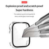 Tempered Glass Film PC Watch Case, For Apple Watch Series 9 / 8 / 7 41mm, For Apple Watch Series 9 / 8 / 7 45mm