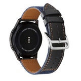 22mm Denim Leather Watch Band