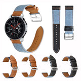 22mm Denim Leather Watch Band