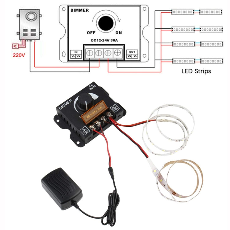 LED Controller Knob Hand Dimmer with terminal kit