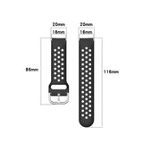 For Xiaomi Watch / Huawei Honor S1 18mm Solid Color Sport Wrist Strap Watchband
