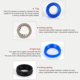 LAIZE 10pcs Plastic Elbow Pneumatic Quick Fitting Connector, PV-4, PV-6, PV-8, PV-10, PV-12, PV-14, PV-16