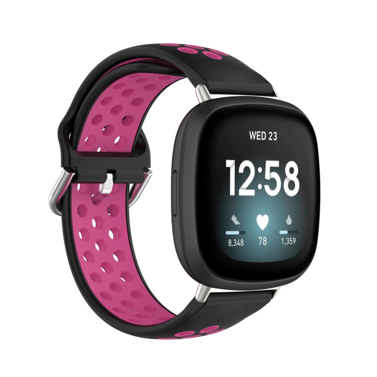 Dual Color Silicone Watch Band, For Fitbit Versa 4 / Sense 2