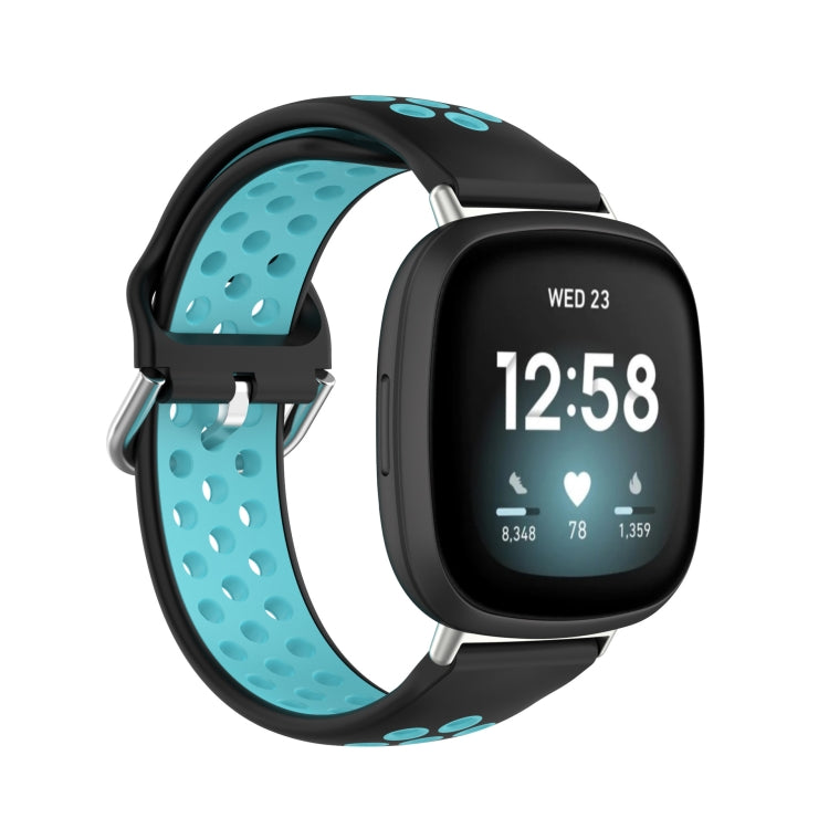 Dual Color Silicone Watch Band, For Fitbit Versa 4 / Sense 2