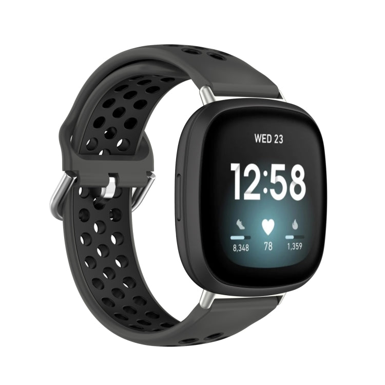 Dual Color Silicone Watch Band, For Fitbit Versa 4 / Sense 2