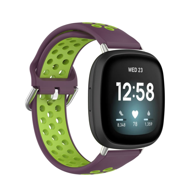 Dual Color Silicone Watch Band, For Fitbit Versa 4 / Sense 2