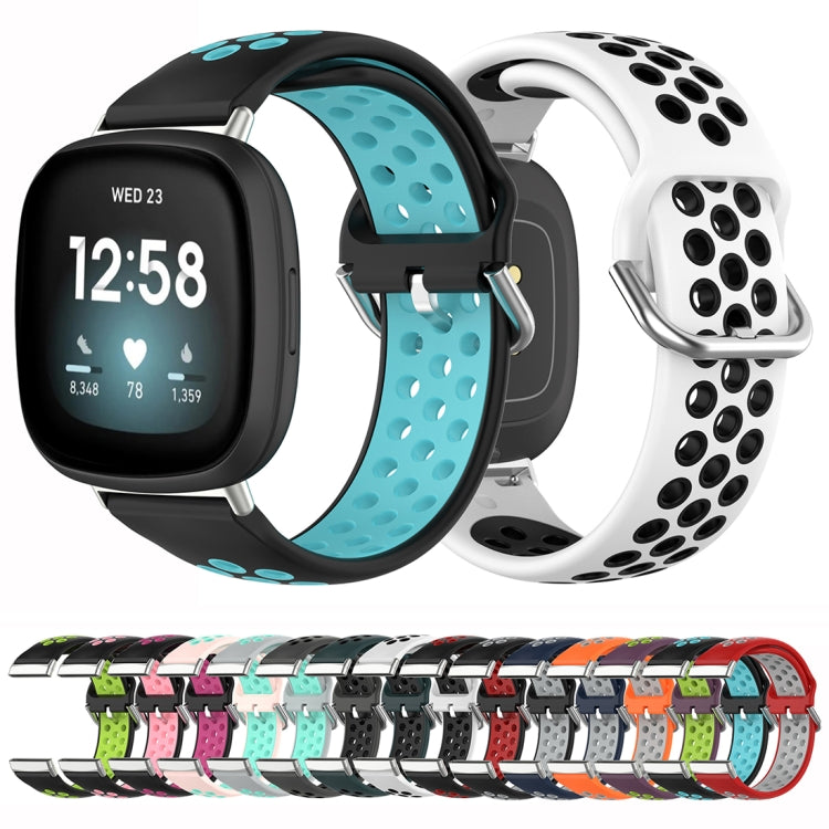 Dual Color Silicone Watch Band, For Fitbit Versa 4 / Sense 2
