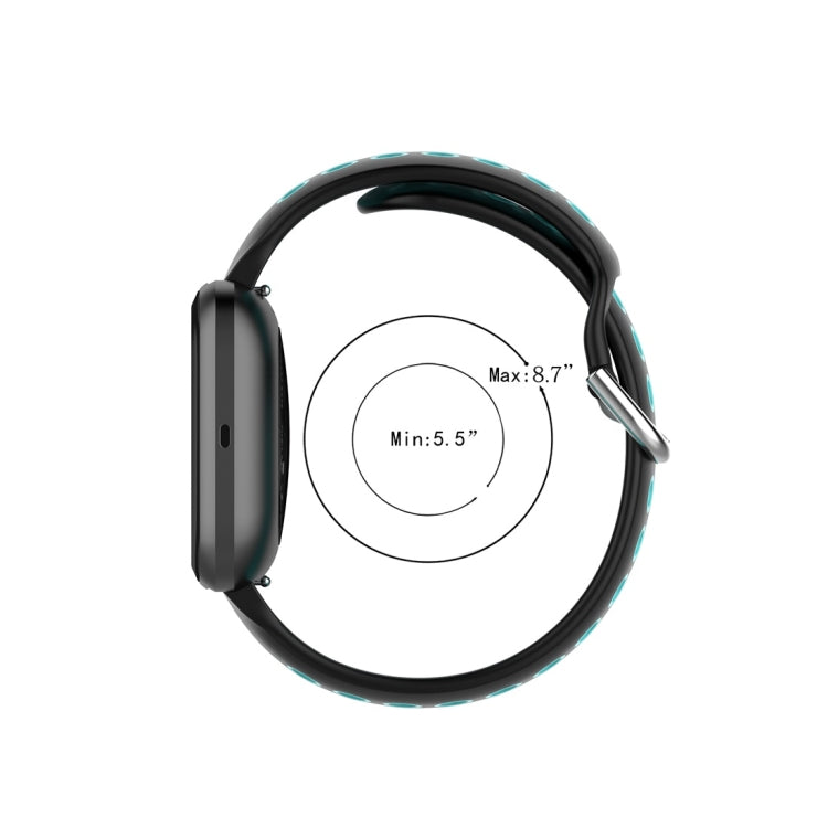 For Fitbit Versa 2 / Versa / Versa Lite 23mm Clasp Two Color Sport Wrist Strap Watchband