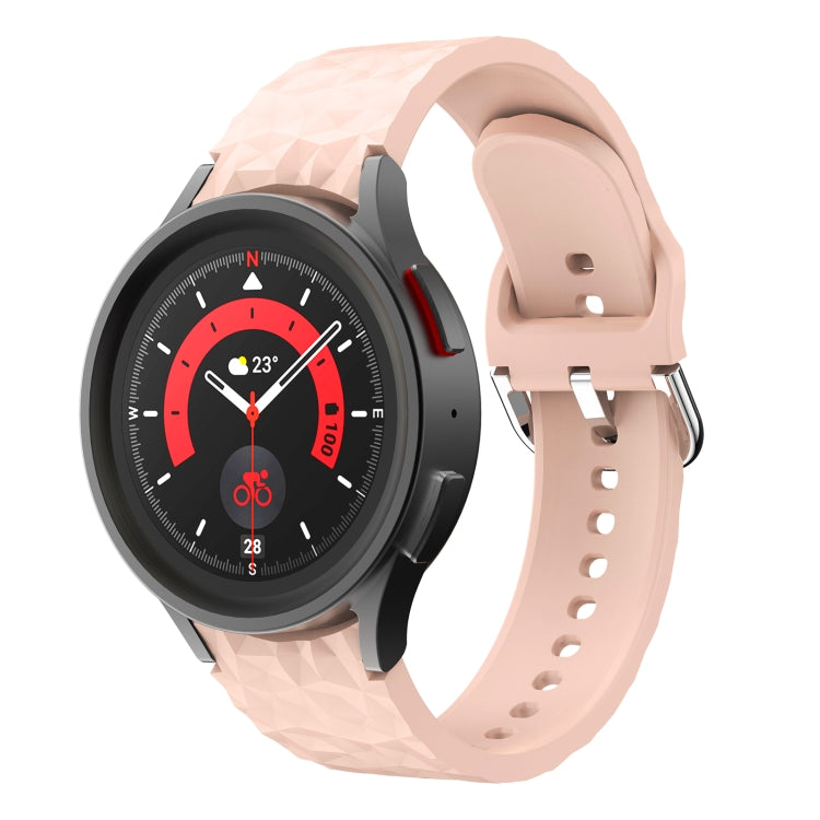 Rhombus Texture Silicone Watch Band, For Samsung Galaxy Watch 5 / Watch 5 Pro