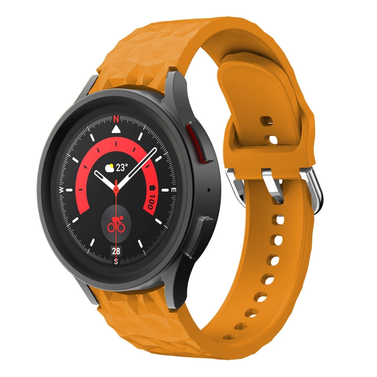 Rhombus Texture Silicone Watch Band, For Samsung Galaxy Watch 5 / Watch 5 Pro