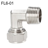 FL6-01 LAIZE Nickel Plated Copper Trachea Quick Fitting Twist Elbow Lock Female Connector, FL6-01, FL6-02, FL8-01, FL8-02, FL10-01, FL10-02