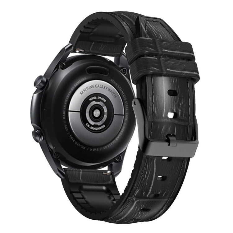 Bamboo Joint Texture Silicone Leather Watch Band, For Huawei GT 3 Pro 46mm