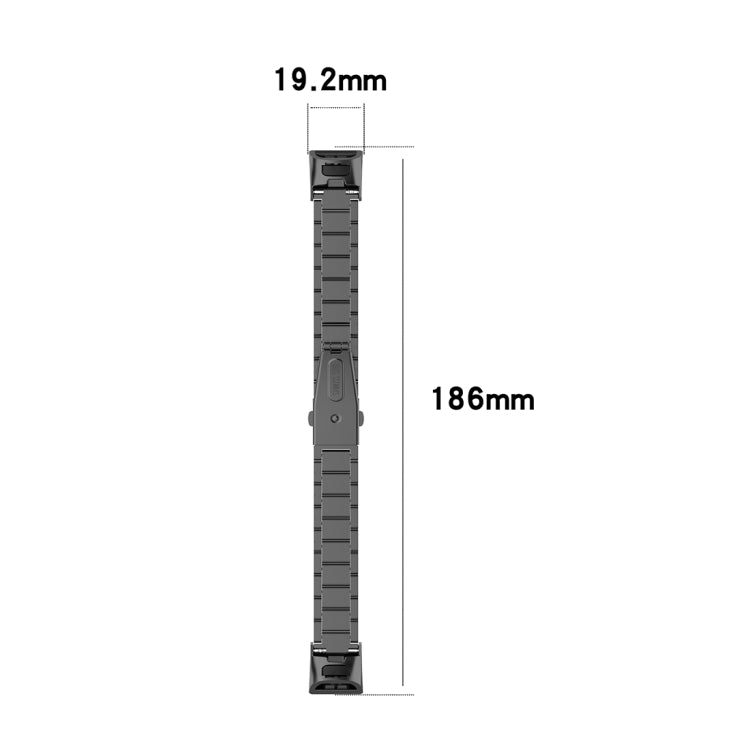 For Huawei Band 4 Pro (TER-B29S) / Band 3 Pro (TER-B29) / Band 3 (TER-B09) Three Beads Steel Wrist Strap Watchband, For Band 4 Pro