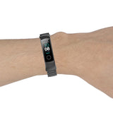 For Huawei Honor Band 4 (CRS-B19) / Honor Band 5 (CRS-B19S) Three Beads Steel Wrist Strap Watchband, For Honor Band 4