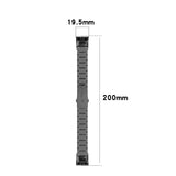 For Huawei Honor Band 4 (CRS-B19) / Honor Band 5 (CRS-B19S) Three Beads Steel Wrist Strap Watchband, For Honor Band 4