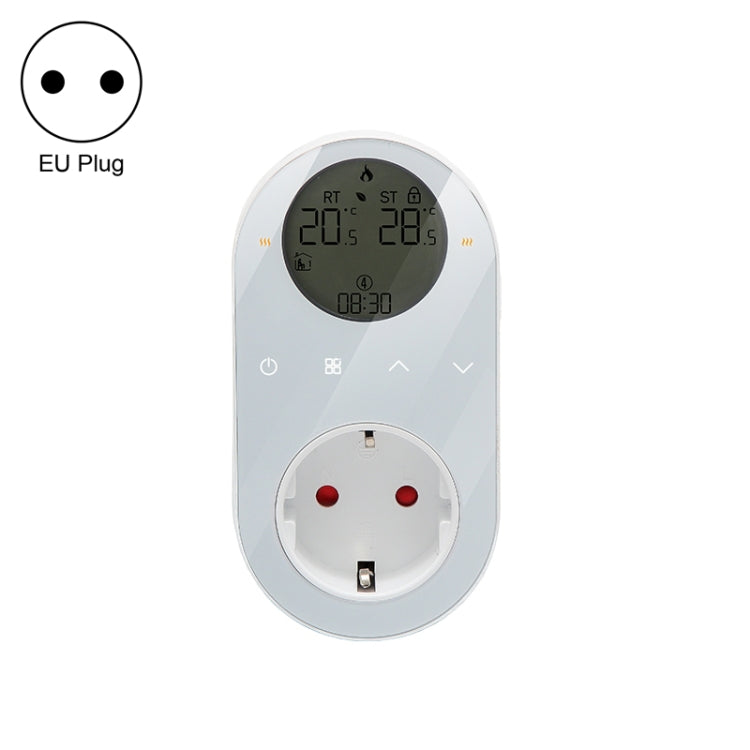 Plug-in LCD Thermostat, EU Plug, With WiFi, Without WiFi
