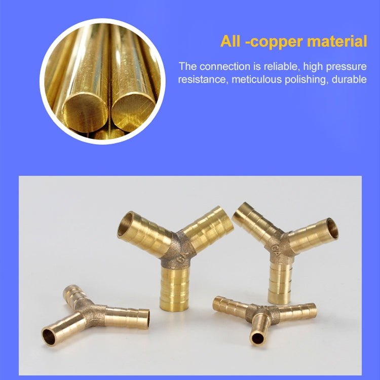 LAIZE 2pcs Pagoda Y-type Three Way Pneumatic Components, Caliber:12mm, 6mm, 8mm, 10mm, 12mm