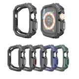 TPU + PC Carbon Fiber Shockproof Case For Apple Watch, Ultra 3 / 2 / 1 49mm