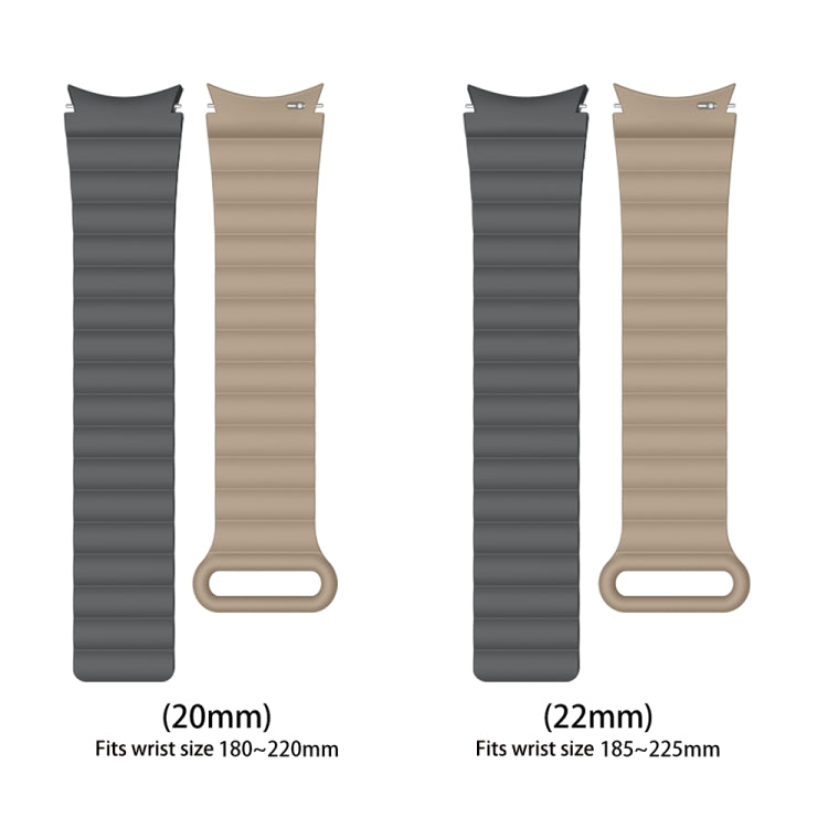 For Samsung Galaxy Watch5 Silicone Magnetic Watch Band, 20mm, 22mm