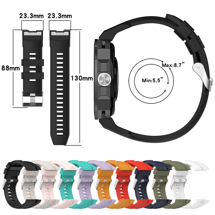 Monochrome Silicone Watch Band, For Huawei Watch GT Cyber