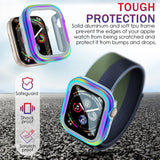 Aluminum Alloy + TPU 2 in 1 Protective Case, For Apple Watch Ultra 3 / 2 / 1 49mm, For Apple Watch Series 9 / 8 / 7 45mm, For Apple Watch Series 6 / 5 / 4 / SE 44mm, For Apple Watch Series 9 / 8 / 7 41mm, For Apple Watch Series 6 / 5 / 4 / SE 40mm