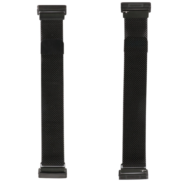 20mm Milanese Magnetic Metal Split Buckle Watch Band, For Fitbit Versa 4 / Versa 3