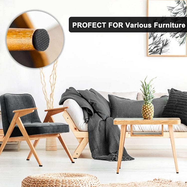 40 in 1 38mm Round Plaid EVA Table Sofa Slip-proof Noise-reducing Foot Pads, 38mm