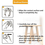 2pcs 22mm Round Plaid EVA Table Sofa Slip-proof Noise-reducing Foot Pads, 22mm