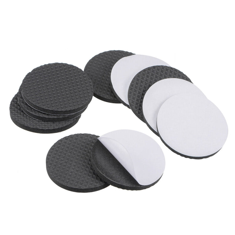 2pcs 46mm Round Plaid EVA Table Sofa Slip-proof Noise-reducing Foot Pads, 46mm