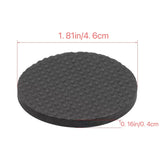 2pcs 46mm Round Plaid EVA Table Sofa Slip-proof Noise-reducing Foot Pads, 46mm