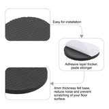 2pcs 46mm Round Plaid EVA Table Sofa Slip-proof Noise-reducing Foot Pads, 46mm