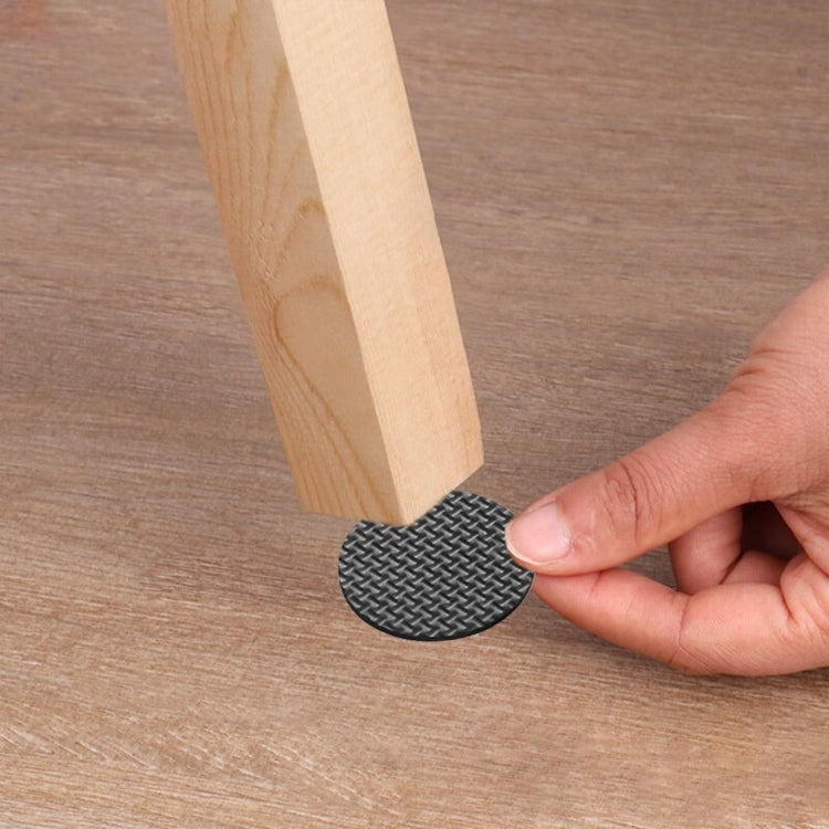 2pcs 46mm Round Plaid EVA Table Sofa Slip-proof Noise-reducing Foot Pads, 46mm