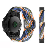 Adjustable Nylon Braided Elasticity Watch Band, For Garmin Fenix 7