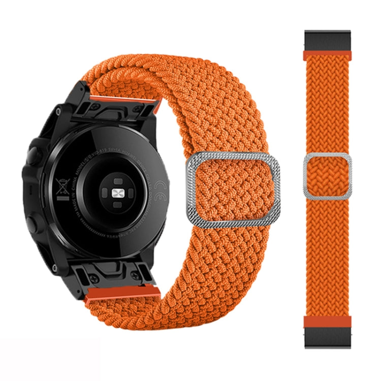 Adjustable Nylon Braided Elasticity Watch Band, For Garmin Fenix 7