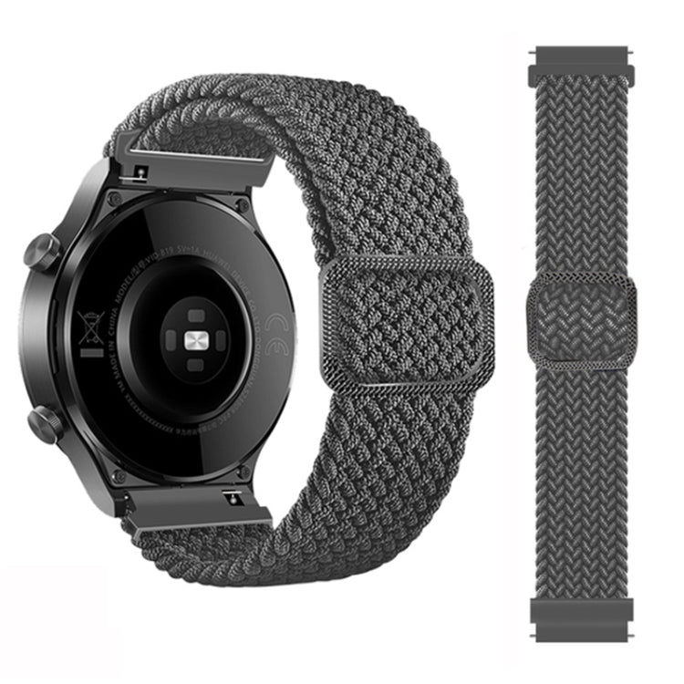 Adjustable Nylon Braided Elasticity Watch Band, For Garmin Fenix 7