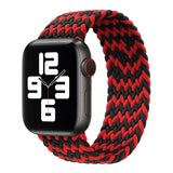 Nylon Single-turn Braided Watch Band For Apple Watch Series 8&7 41mm / SE 2&6&SE&5&4 40mm / 3&2&1 38mm, For Apple Watch Series 8&7 41mm,155mm, For Apple Watch Series 8&7 41mm, 155mm