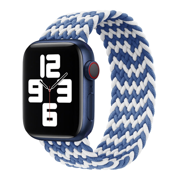 Nylon Single-turn Braided Watch Band For Apple Watch Series 8&7 41mm / SE 2&6&SE&5&4 40mm / 3&2&1 38mm, For Apple Watch Series 8&7 41mm,155mm, For Apple Watch Series 8&7 41mm, 155mm